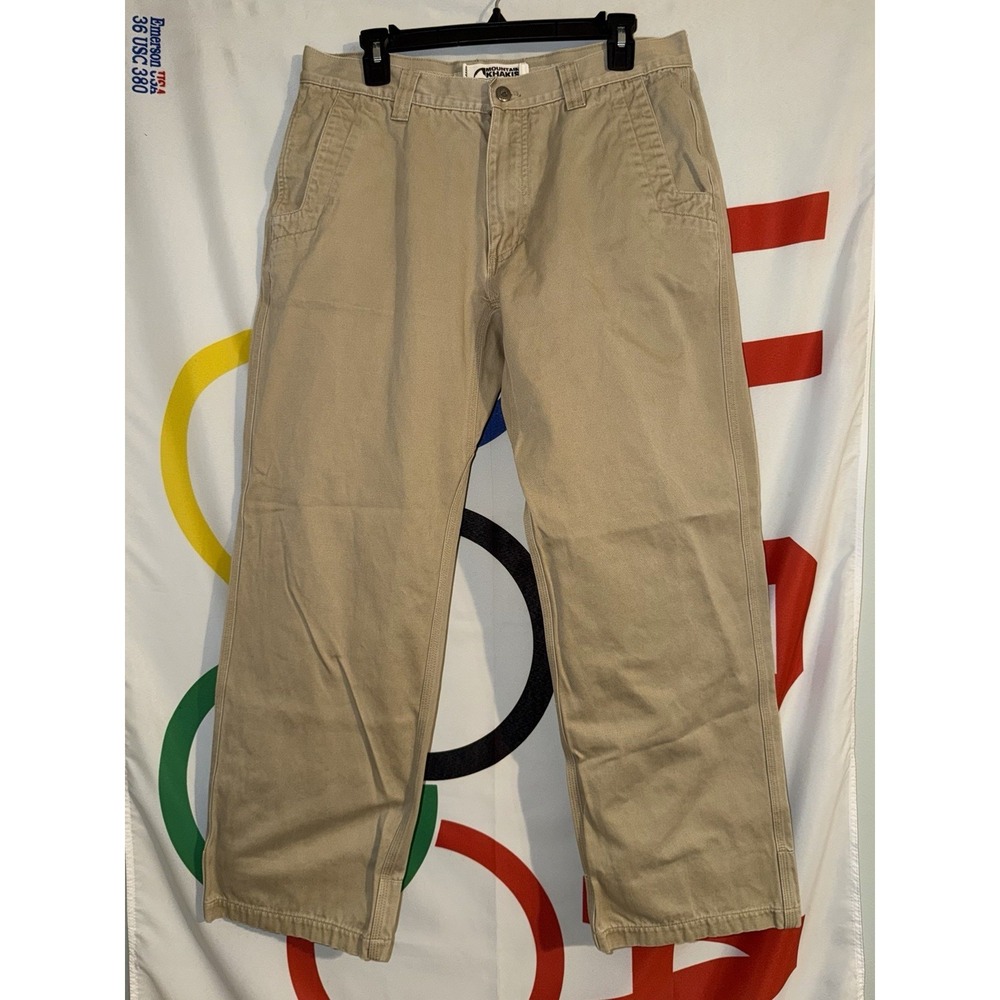 Mountain Khakis Teton Twill Pants Mens 35x30 (32x29) Beige Casual